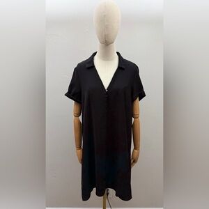 Classic black mini dress by ZARA in size XL 100% Polyester